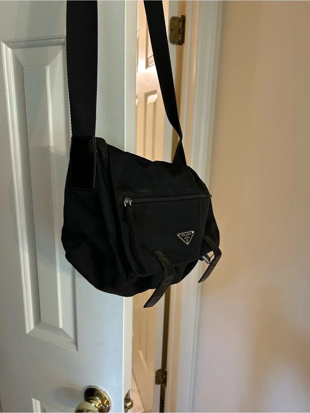 Prada vintage crossbody Nylon Messenger Bag. Well Used. Best offer. M